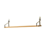 Maxbell Rustic Floating Shelf Wooden Metal Wall Shelf for Farmhouse Restaurant Decor