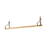 Maxbell Rustic Floating Shelf Wooden Metal Wall Shelf for Farmhouse Restaurant Decor