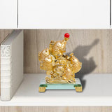 Maxbell Fish Sculpture Feng Shui Ornament Decorative Resin for Office Tabletop Hotel