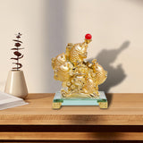 Maxbell Fish Sculpture Feng Shui Ornament Decorative Resin for Office Tabletop Hotel