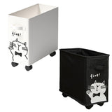 Maxbell Under Desk Utility Cart Mobile Rolling Cart for Kitchen Bedroom Dining Room White