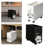 Maxbell Under Desk Utility Cart Mobile Rolling Cart for Kitchen Bedroom Dining Room White