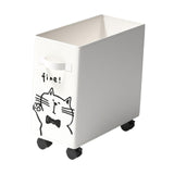 Maxbell Under Desk Utility Cart Mobile Rolling Cart for Kitchen Bedroom Dining Room White