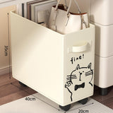 Maxbell Under Desk Utility Cart Mobile Rolling Cart for Kitchen Bedroom Dining Room White