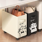 Maxbell Under Desk Utility Cart Mobile Rolling Cart for Kitchen Bedroom Dining Room Black