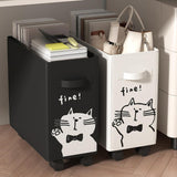 Maxbell Under Desk Utility Cart Mobile Rolling Cart for Kitchen Bedroom Dining Room Black