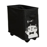 Maxbell Under Desk Utility Cart Mobile Rolling Cart for Kitchen Bedroom Dining Room Black