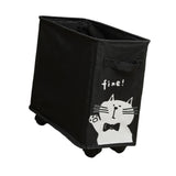 Maxbell Under Desk Utility Cart Mobile Rolling Cart for Kitchen Bedroom Dining Room Black