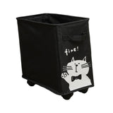 Maxbell Under Desk Utility Cart Mobile Rolling Cart for Kitchen Bedroom Dining Room Black