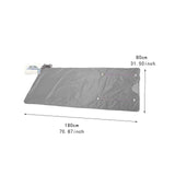 Maxbell Far Infrared Sauna Blanket Practical Waterproof with Zippers Adults Home Use Gray