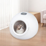 Maxbell Cat Dryer Box Adjustable Wind Speeds Pet Hair Dryer for Kitty Kitten Rabbits Round