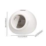 Maxbell Cat Dryer Box Adjustable Wind Speeds Pet Hair Dryer for Kitty Kitten Rabbits Round