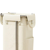 Maxbell Rolling Laundry Basket Cart Laundry Hamper for Apartment Living Room Bedroom Silver Frame Beige