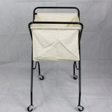 Maxbell Foldable Laundry Hamper with Wheels Multifunctional Sturdy Beige Laundry Bag