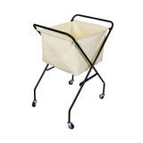 Maxbell Foldable Laundry Hamper with Wheels Multifunctional Sturdy Beige Laundry Bag