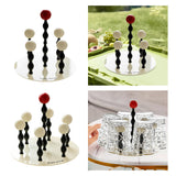 Maxbell Kitchen Cup Holder Versatile Stylish Cup Drying Rack for Counter Kitchen Bar 4 Cup 18cmx18.5cm