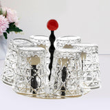 Maxbell Kitchen Cup Holder Versatile Stylish Cup Drying Rack for Counter Kitchen Bar 6 Cup 20cmx18.5cm