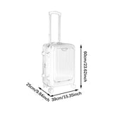 Maxbell Carry on Luggage Travel Suitcase for Business Outdoor Weekender Black