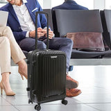 Maxbell Carry on Luggage Travel Suitcase for Business Outdoor Weekender Black