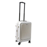 Maxbell Carry on Luggage Travel Suitcase for Business Outdoor Weekender White