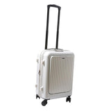 Maxbell Carry on Luggage Travel Suitcase for Business Outdoor Weekender White
