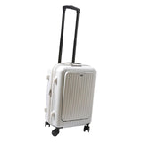 Maxbell Carry on Luggage Travel Suitcase for Business Outdoor Weekender White