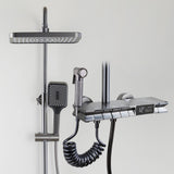 Maxbell Waterfall Shower Faucet Set Rainfall Shower Faucet for Dorm Bathing Bathroom Hot and Cold