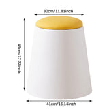 Maxbell Storage Ottoman Padded Seat Footrest Stool for Doorway Apartment Living Room White