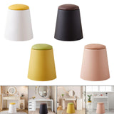 Maxbell Storage Ottoman Padded Seat Footrest Stool for Doorway Apartment Living Room White