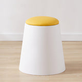 Maxbell Storage Ottoman Padded Seat Footrest Stool for Doorway Apartment Living Room White