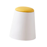 Maxbell Storage Ottoman Padded Seat Footrest Stool for Doorway Apartment Living Room White