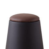 Maxbell Storage Ottoman Padded Seat Footrest Stool for Doorway Apartment Living Room Black