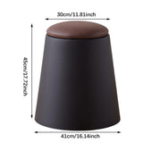 Maxbell Storage Ottoman Padded Seat Footrest Stool for Doorway Apartment Living Room Black