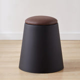 Maxbell Storage Ottoman Padded Seat Footrest Stool for Doorway Apartment Living Room Black