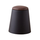 Maxbell Storage Ottoman Padded Seat Footrest Stool for Doorway Apartment Living Room Black