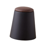 Maxbell Storage Ottoman Padded Seat Footrest Stool for Doorway Apartment Living Room Black