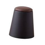 Maxbell Storage Ottoman Padded Seat Footrest Stool for Doorway Apartment Living Room Black
