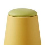 Maxbell Storage Ottoman Padded Seat Footrest Stool for Doorway Apartment Living Room Yellow