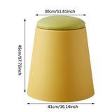 Maxbell Storage Ottoman Padded Seat Footrest Stool for Doorway Apartment Living Room Yellow