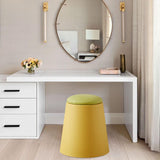 Maxbell Storage Ottoman Padded Seat Footrest Stool for Doorway Apartment Living Room Yellow