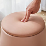 Maxbell Storage Ottoman Padded Seat Footrest Stool for Doorway Apartment Living Room Pink