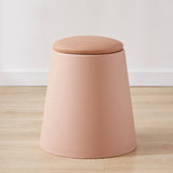 Maxbell Storage Ottoman Padded Seat Footrest Stool for Doorway Apartment Living Room Pink