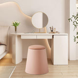Maxbell Storage Ottoman Padded Seat Footrest Stool for Doorway Apartment Living Room Pink