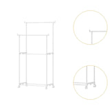 Maxbell Garment Rack Clothing Storage for Drying Clothes Floor Standing Clothes Rack