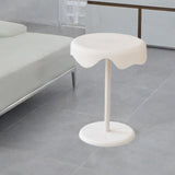 Maxbell Side Table Modern Decor Drink Table for Living Room Corner Office NightStand White
