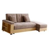 Maxbell Convertible Sleeper Sofa Couch,Multifunctional Double Folding Sofa