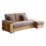 Maxbell Convertible Sleeper Sofa Couch,Multifunctional Double Folding Sofa