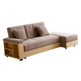 Maxbell Convertible Sleeper Sofa Couch,Multifunctional Double Folding Sofa