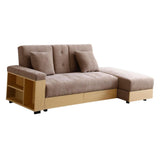 Maxbell Convertible Sleeper Sofa Couch,Multifunctional Double Folding Sofa