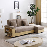 Maxbell Convertible Sleeper Sofa Couch,Multifunctional Double Folding Sofa